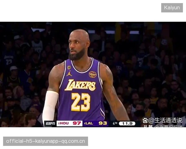 詹姆斯外线底角命中，湖人作为强队气质尽显